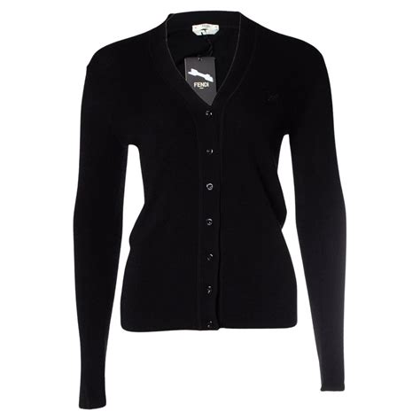 fendi black cardigan